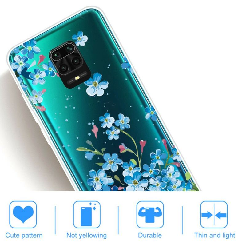 Maskica Xiaomi Redmi Note 9S / 9 Pro Plavo Cvijeće