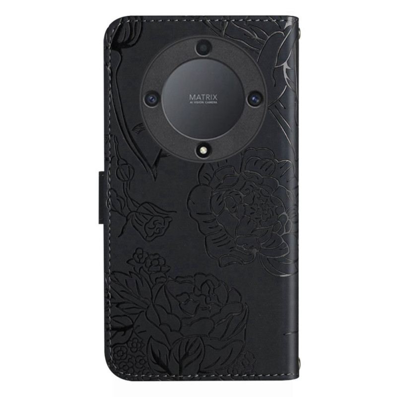 Kožna Futrola Honor Magic 5 Lite Leptiri I Uzica