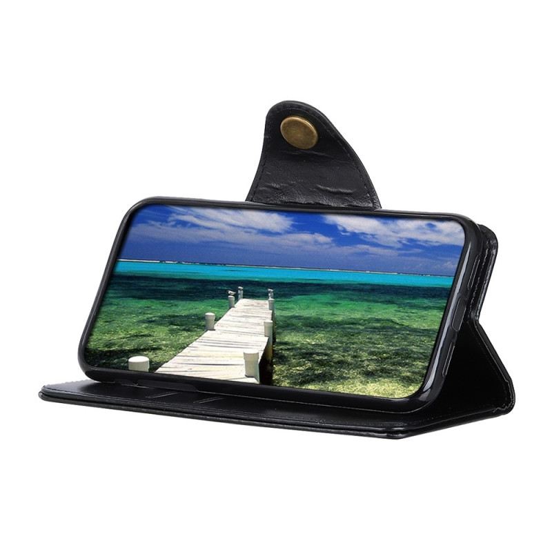 Flip Futrola Samsung Galaxy A14 / A14 5G Lakirana Lakirana Koža S Gumbom
