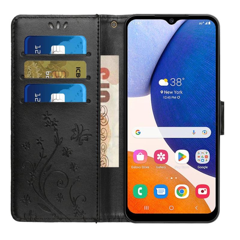 Futrola Samsung Galaxy A14 / A14 5G Cvjetni Na Remenčiće