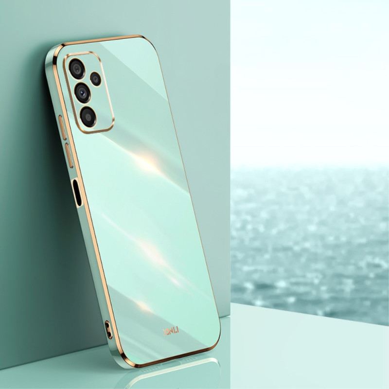 Maskica Samsung Galaxy A14 / A14 5G Silikonski Zlatni Rubovi