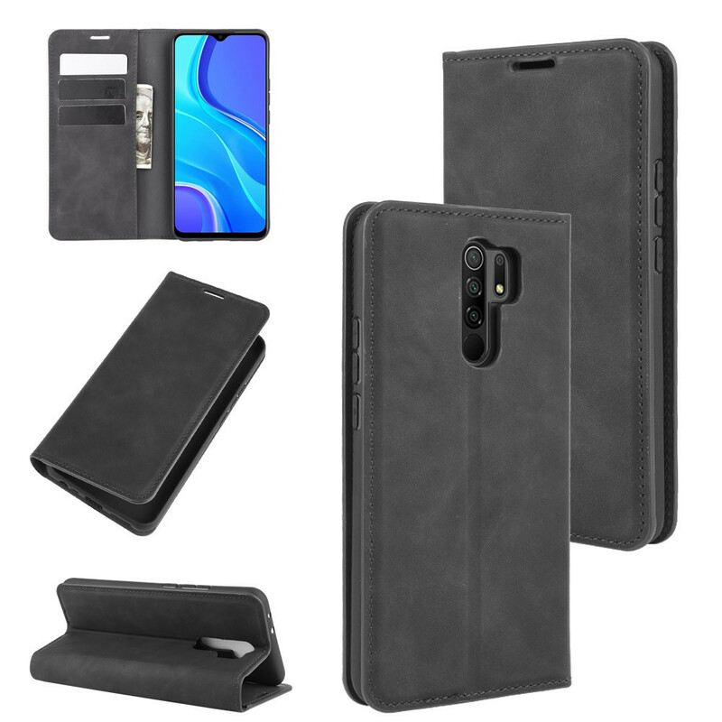 Flip Futrola Xiaomi Redmi 9 Kožna Futrola Efekt Meke Kože