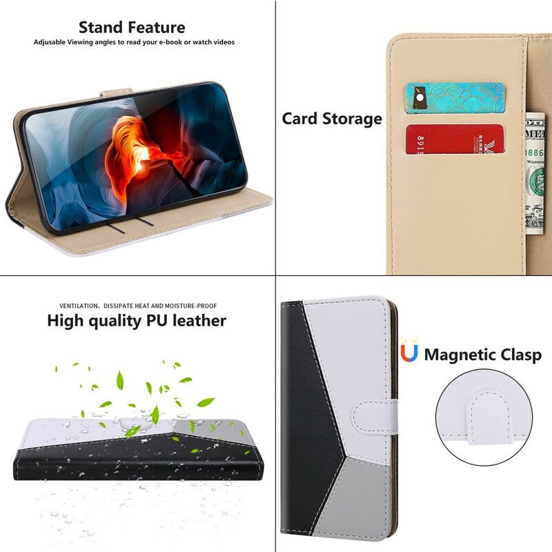 Futrola Xiaomi Redmi 9 Trobojni Kožni Efekt