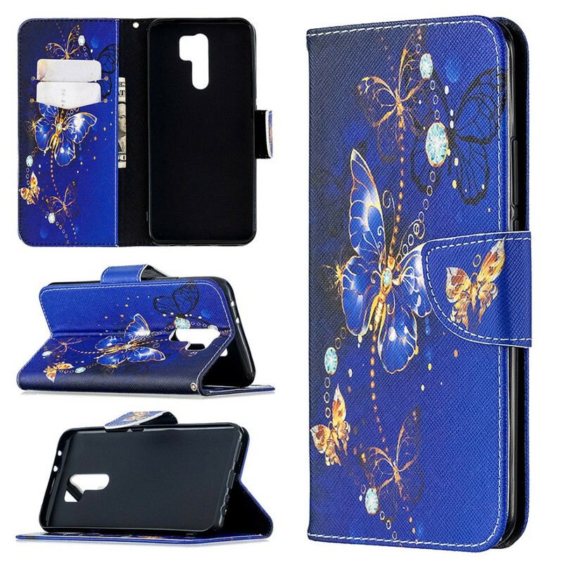 Kožna Futrola Xiaomi Redmi 9 Nevjerojatni Leptiri