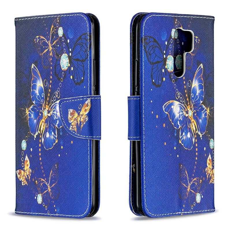 Kožna Futrola Xiaomi Redmi 9 Nevjerojatni Leptiri