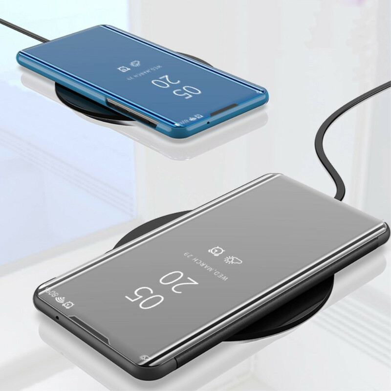 Maskica Xiaomi Redmi 9 Ogledalo I Umjetna Koža