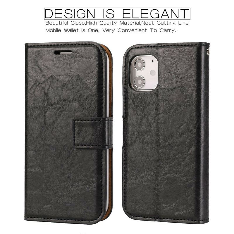 Maskica iPhone 12 Mini Odvojivi Stil Od Oštećene Kože