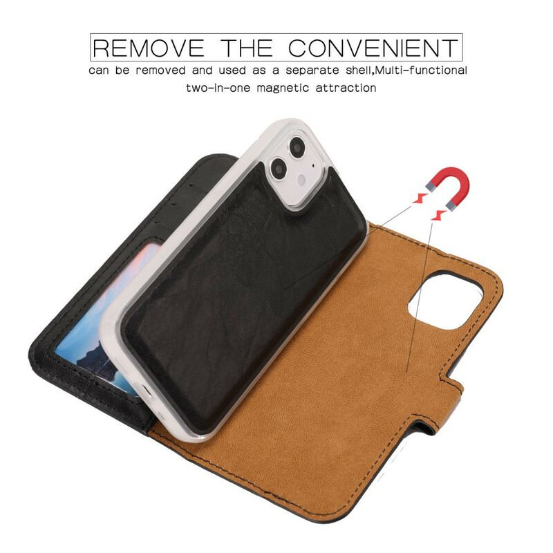 Maskica iPhone 12 Mini Odvojivi Stil Od Oštećene Kože