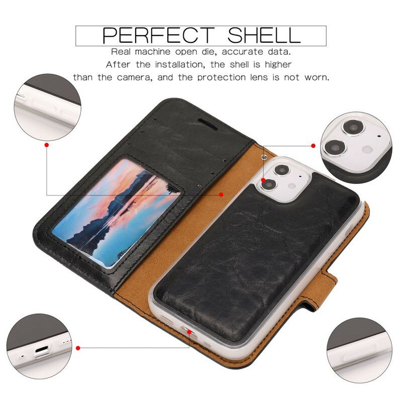 Maskica iPhone 12 Mini Odvojivi Stil Od Oštećene Kože
