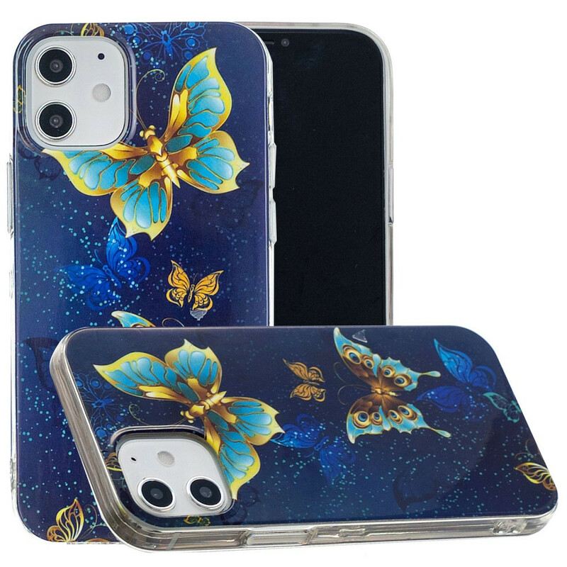 Maskica iPhone 12 Mini Serija Fluorescentnih Leptira