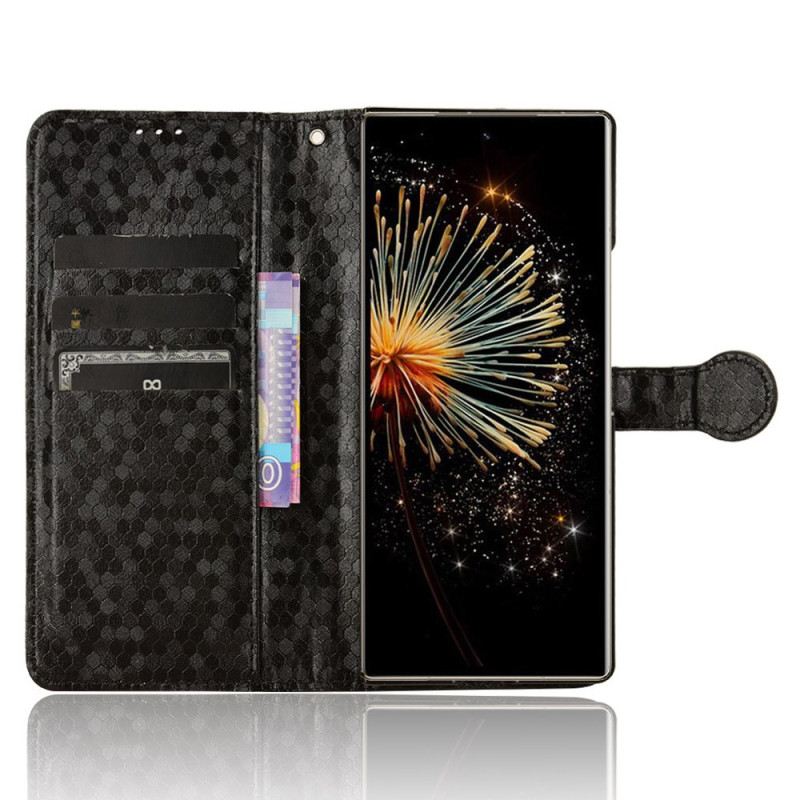 Kožna Futrola Xiaomi Mix Fold 3 Sjajne Točkice S Remenom