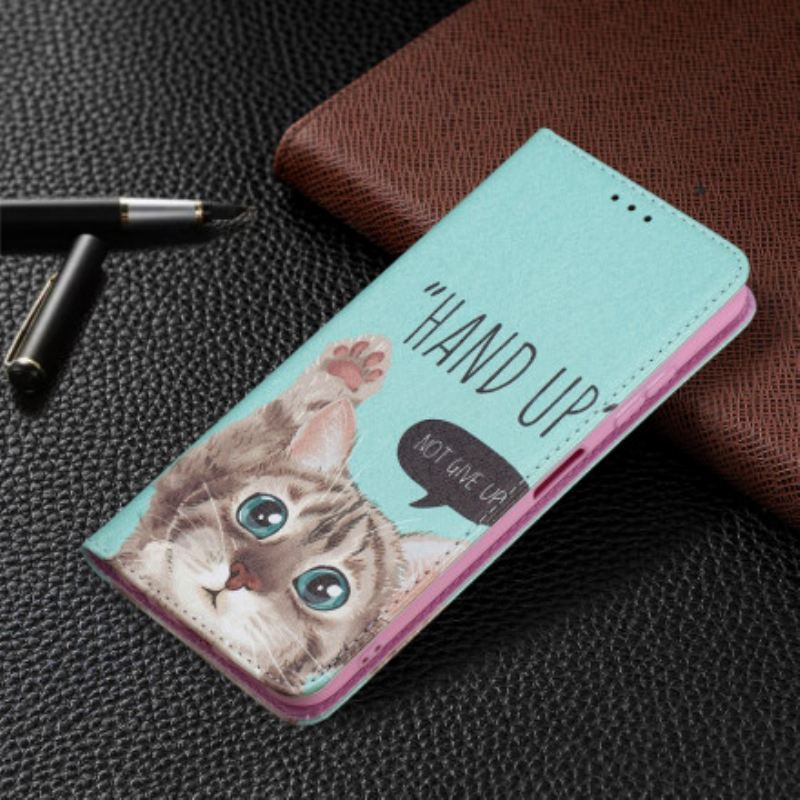 Flip Futrola Samsung Galaxy A22 5G Kožna Futrola Ruka Gore