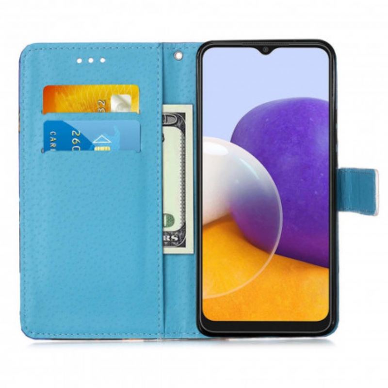 Kožna Futrola Samsung Galaxy A22 5G Mandala Na Nebu