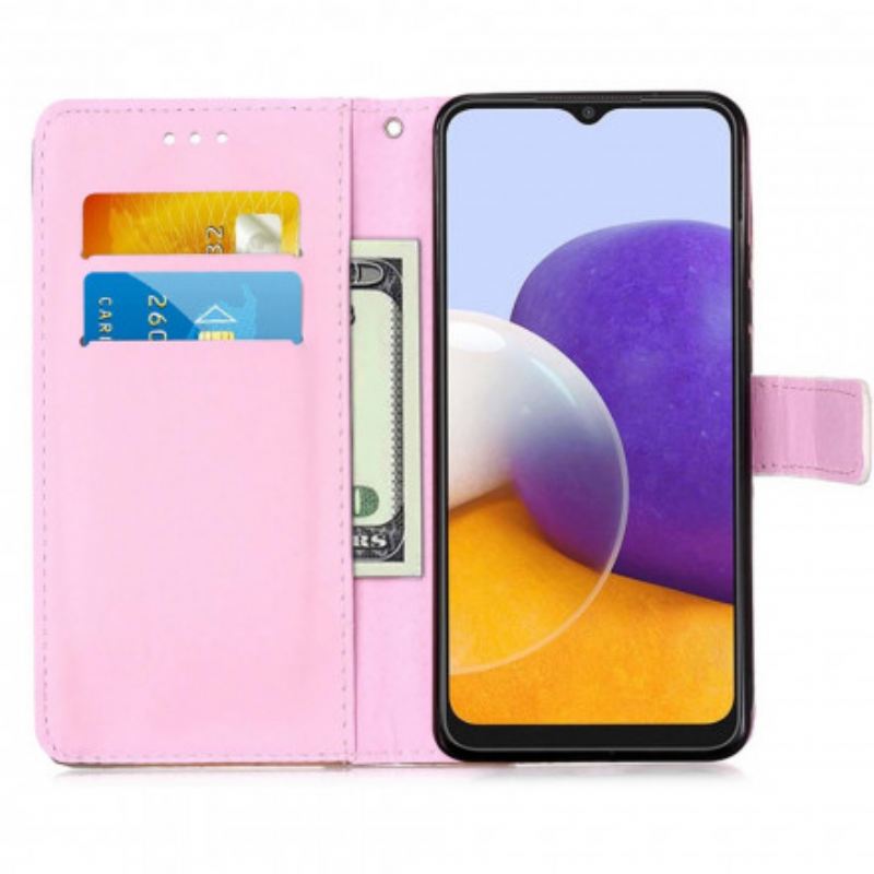 Kožna Futrola Samsung Galaxy A22 5G Panda Galaksija