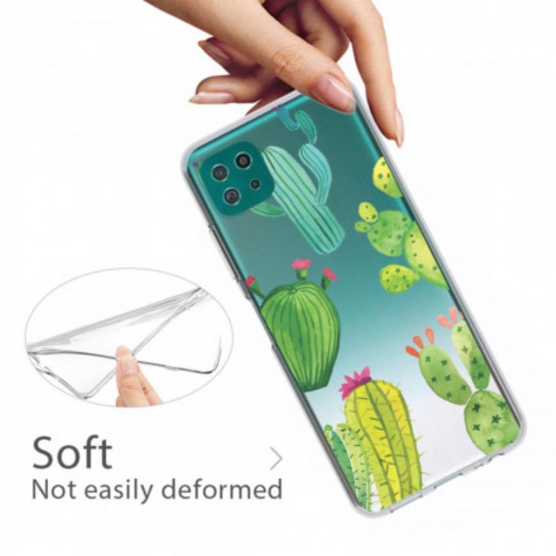 Maskica Samsung Galaxy A22 5G Akvarel Kaktusi