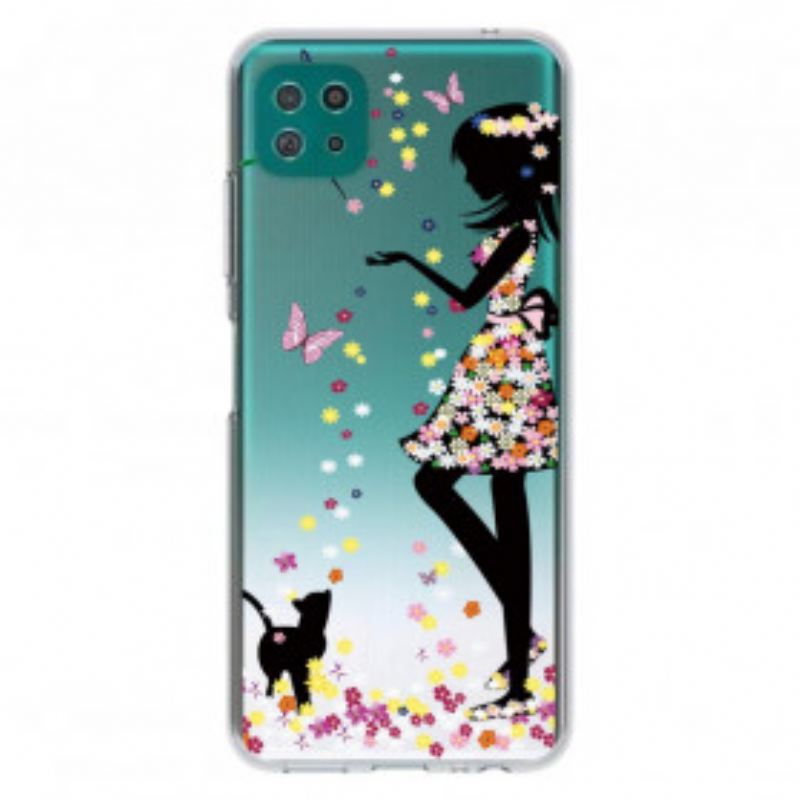 Maskica Samsung Galaxy A22 5G Lijepa Cvjetna Glava