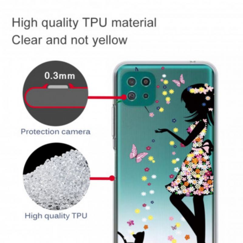 Maskica Samsung Galaxy A22 5G Lijepa Cvjetna Glava