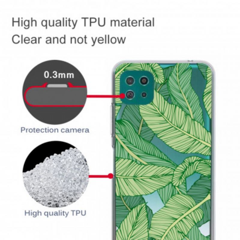 Maskica Samsung Galaxy A22 5G Lišće