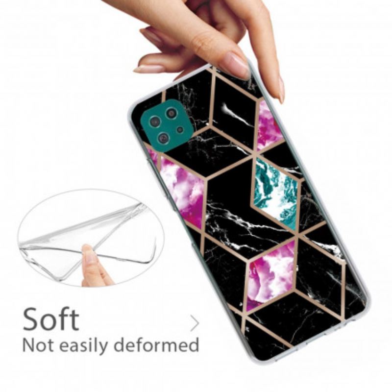 Maskica Samsung Galaxy A22 5G Promjenjivi Geometrijski Mramor