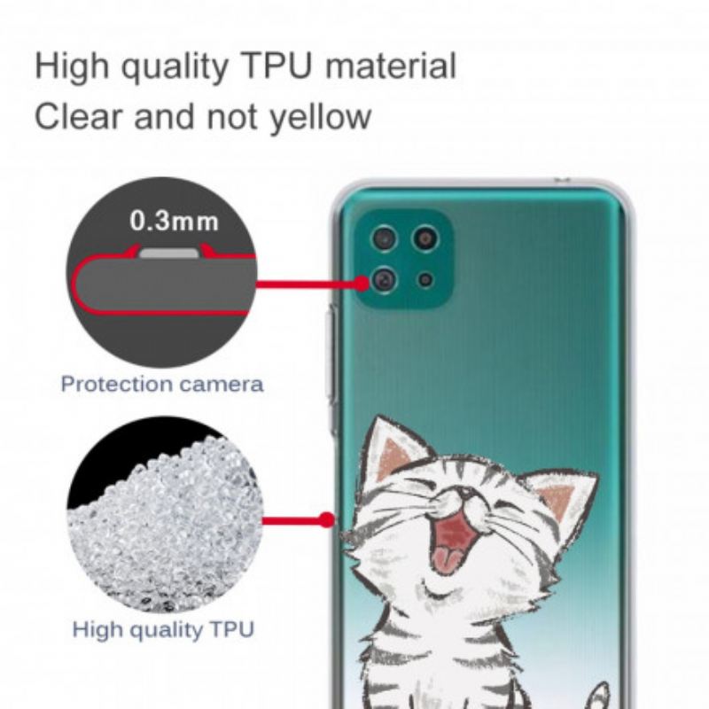 Maskica Samsung Galaxy A22 5G Slatka Mačka