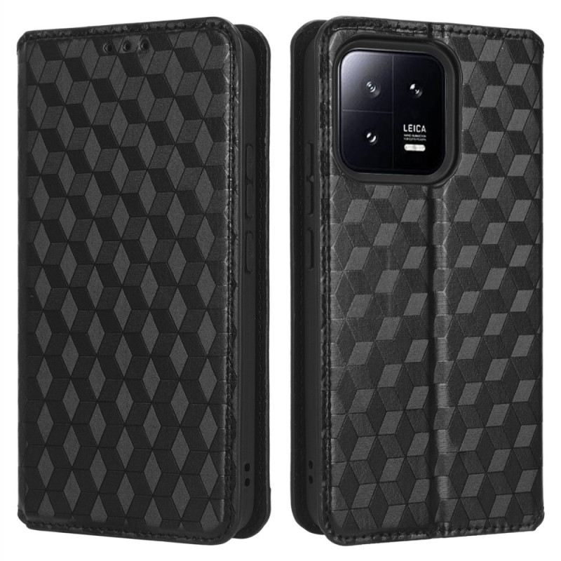 Flip Futrola Xiaomi 13 Kožna Futrola 3d Uzorak