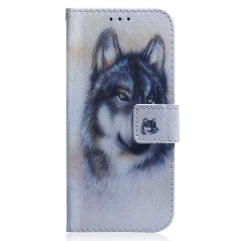 Futrola Xiaomi 13 Akvarelni Vuk S Remenom