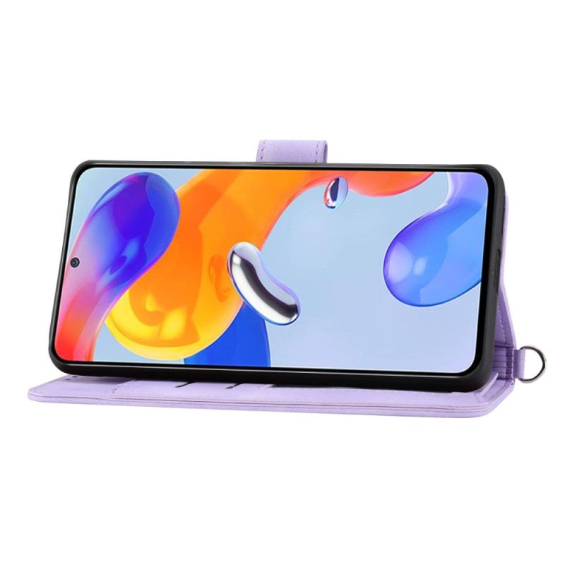 Futrola Xiaomi 13 Čipkasti Cvjetovi S Remenom I Naramenicom