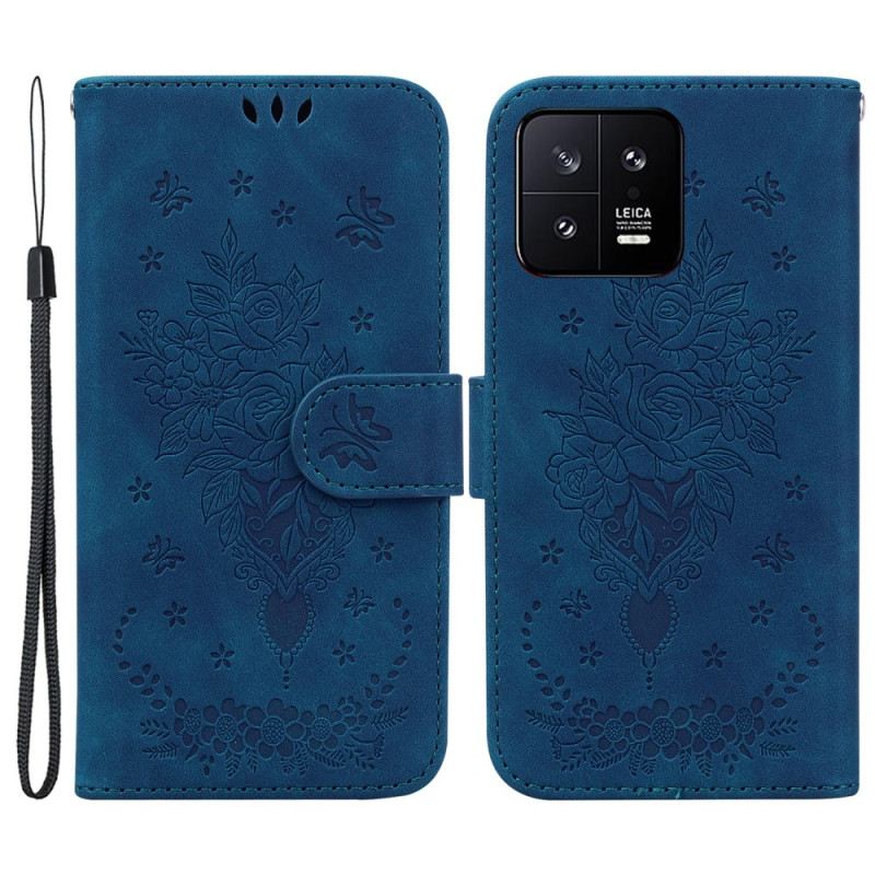 Futrola Xiaomi 13 Ruže S Remenčićima I Leptiri