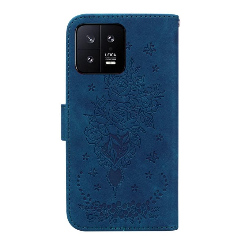 Futrola Xiaomi 13 Ruže S Remenčićima I Leptiri