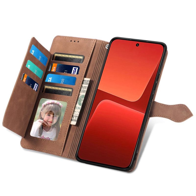 Kožna Futrola Xiaomi 13 Čipkasta Torbica Za Novčiće
