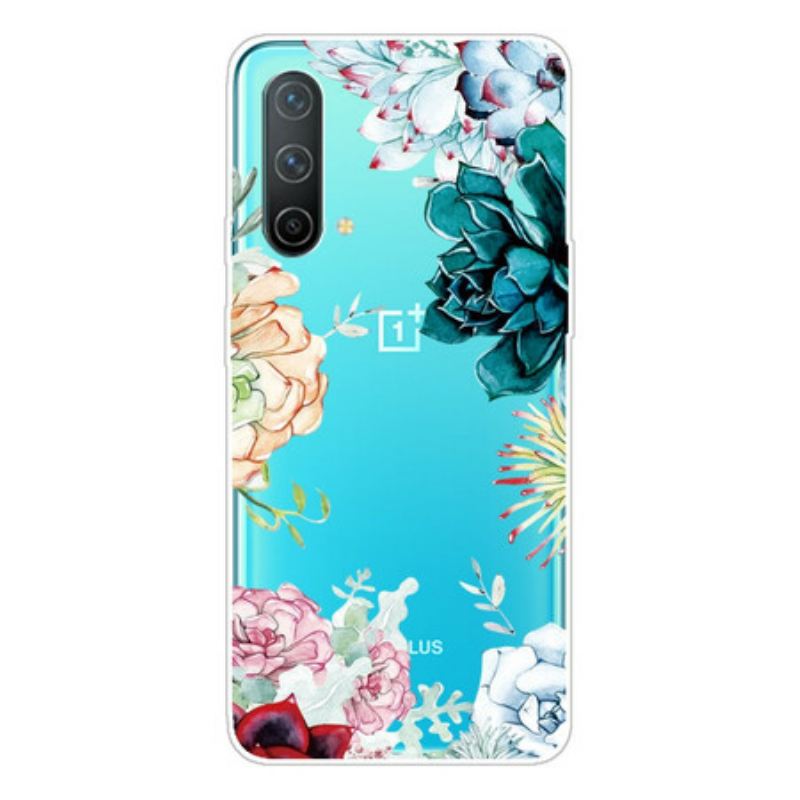 Maskica OnePlus Nord CE 5G Bešavno Cvijeće U Akvarelu