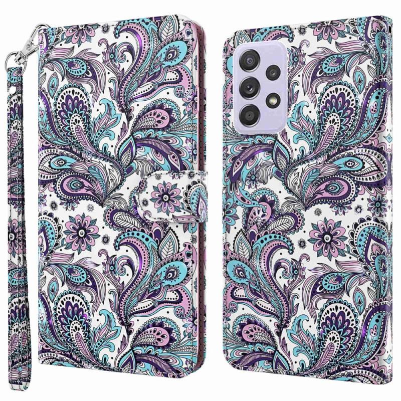 Kožna Futrola Samsung Galaxy A23 5G Paisley Uzorak S Remenčićima