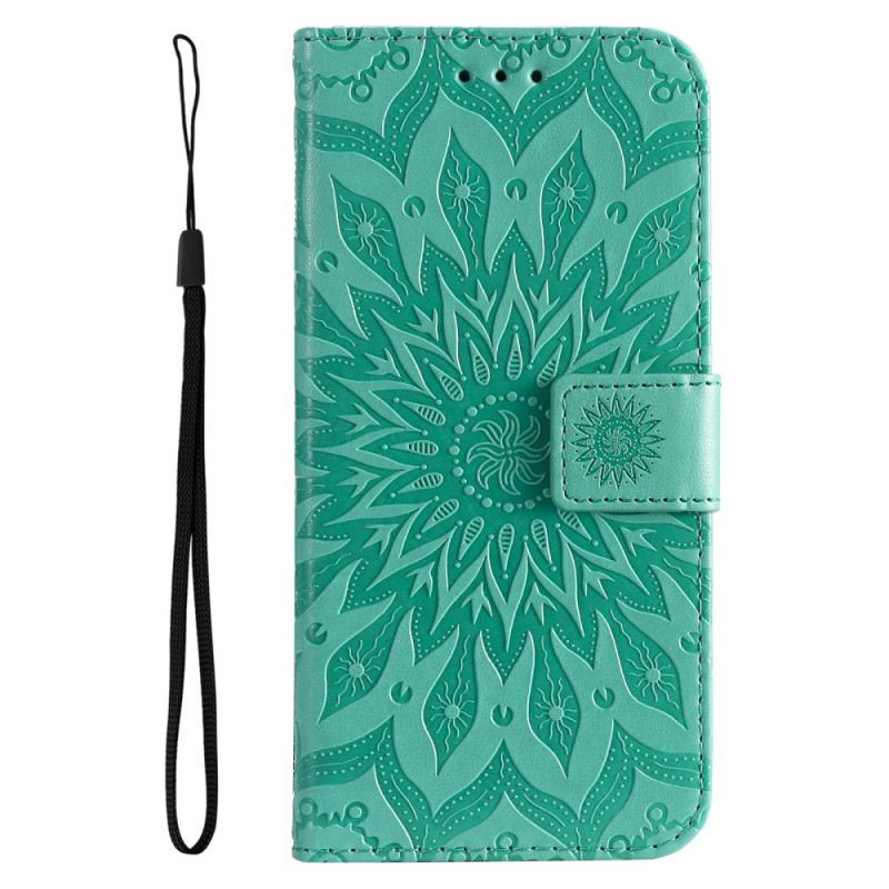 Kožna Futrola Za Google Pixel 9 Pro Xl Solarna Mandala S Remenom