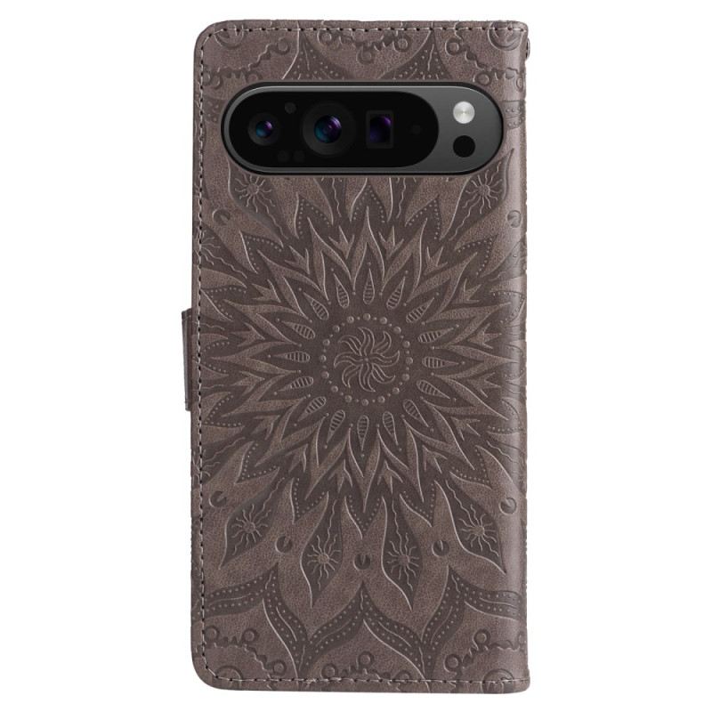 Kožna Futrola Za Google Pixel 9 Pro Xl Solarna Mandala S Remenom