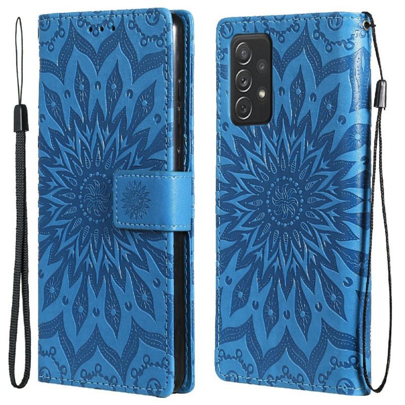 Kožna Futrola Samsung Galaxy A72 4G / A72 5G Sunčani Cvijet