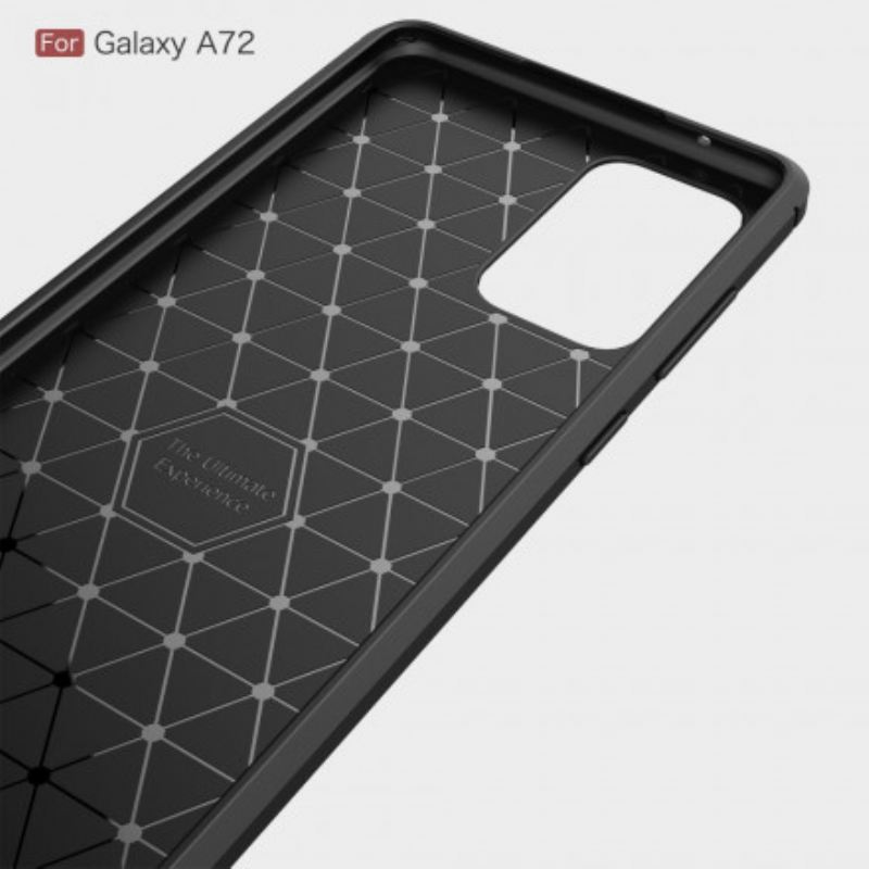 Maskica Samsung Galaxy A72 4G / A72 5G Brušena Karbonska Vlakna