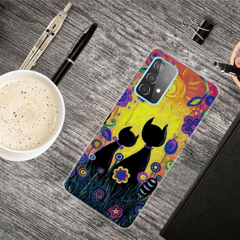 Maskica Samsung Galaxy A72 4G / A72 5G Crtani Mačak