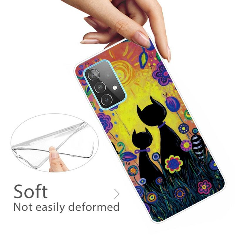 Maskica Samsung Galaxy A72 4G / A72 5G Crtani Mačak