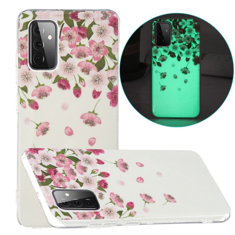 Maskica Samsung Galaxy A72 4G / A72 5G Fluorescentno Cvijeće