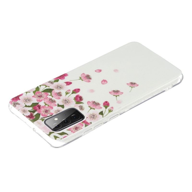 Maskica Samsung Galaxy A72 4G / A72 5G Fluorescentno Cvijeće