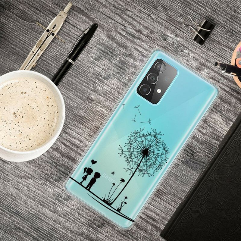 Maskica Samsung Galaxy A72 4G / A72 5G Maslačak Ljubav