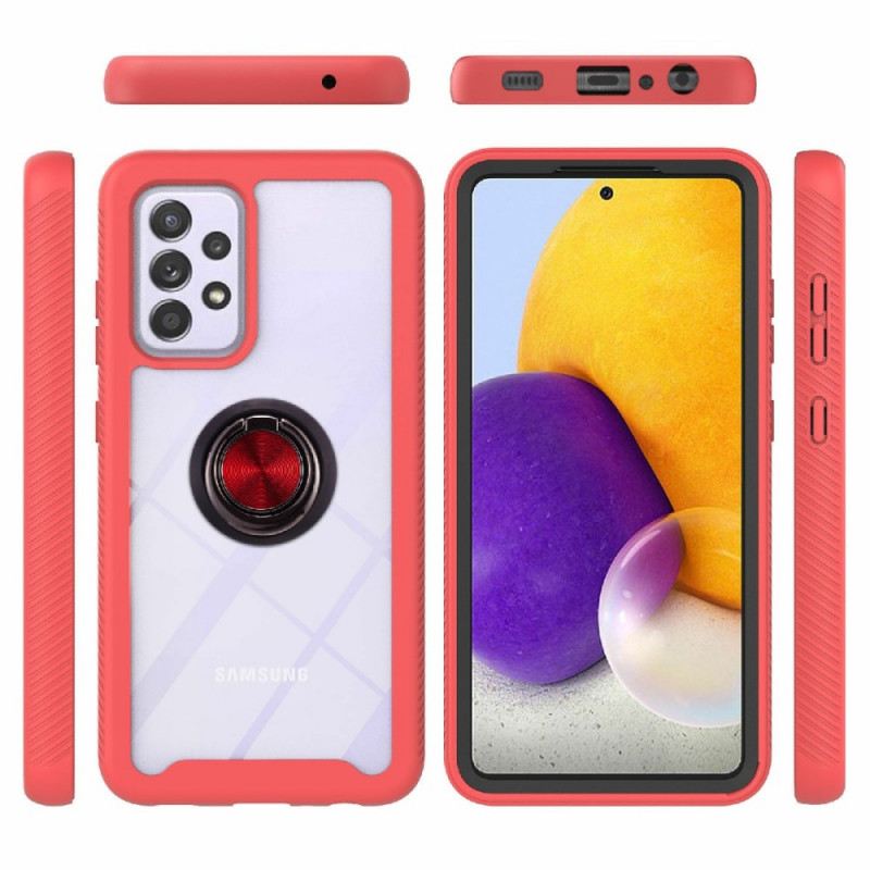 Maskica Samsung Galaxy A72 4G / A72 5G Obojeni Konturni Hibrid S Prstenom