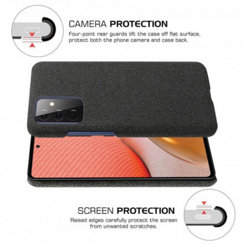 Maskica Samsung Galaxy A72 4G / A72 5G Tekstura Tkanine Ksq