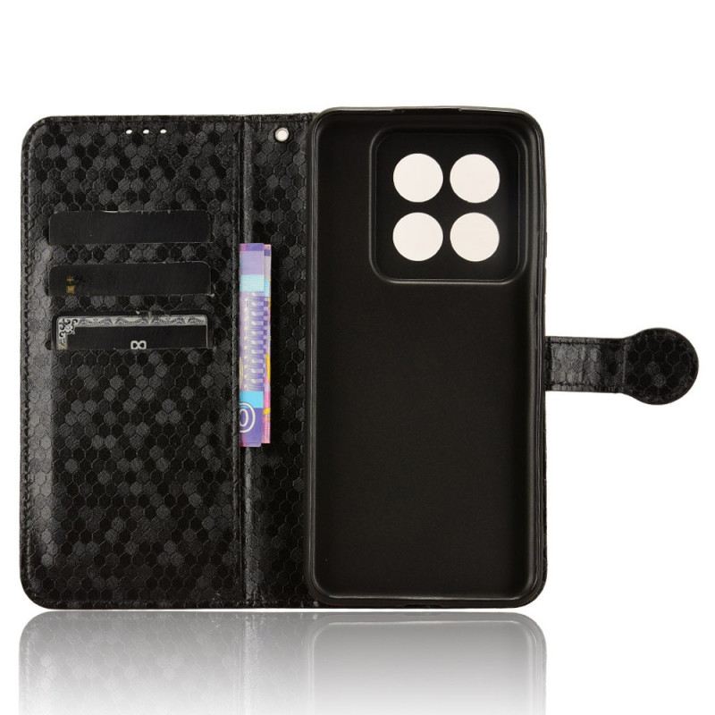Flip Futrola Xiaomi 14 Pro Maskice Za Mobitele Sjajni Točkasti Remen