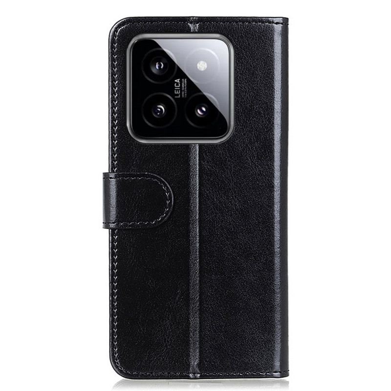 Kožna Futrola Xiaomi 14 Pro Lakirana Lakirana Koža