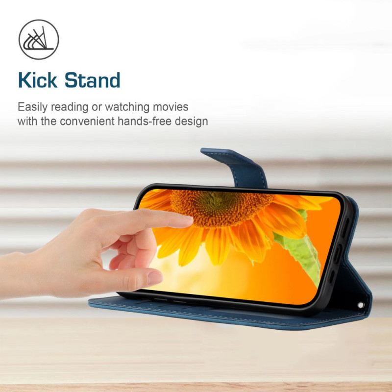 Kožna Futrola Xiaomi 14 Pro Print Suncokreta S Remenom