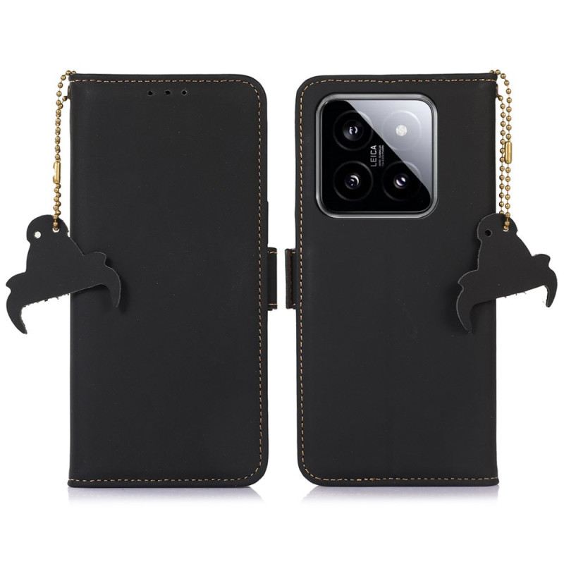 Kožna Futrola Xiaomi 14 Pro Rfid Blokiranje Kožnog Novčanika
