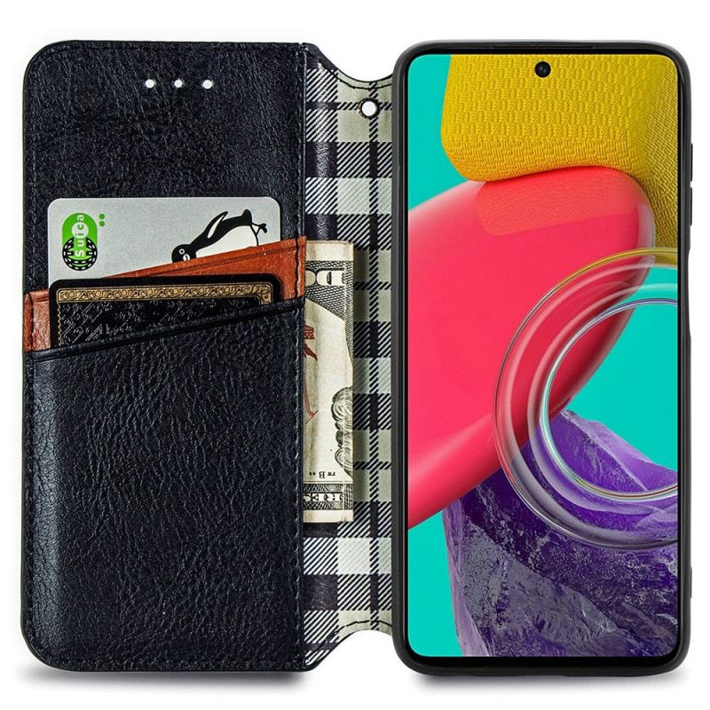 Flip Futrola Samsung Galaxy M53 5G Kožna Futrola Uzorak S Efektom Kože