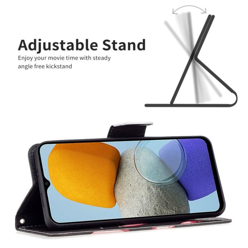 Futrola Samsung Galaxy M53 5G Cvijet Na Crnoj Pozadini