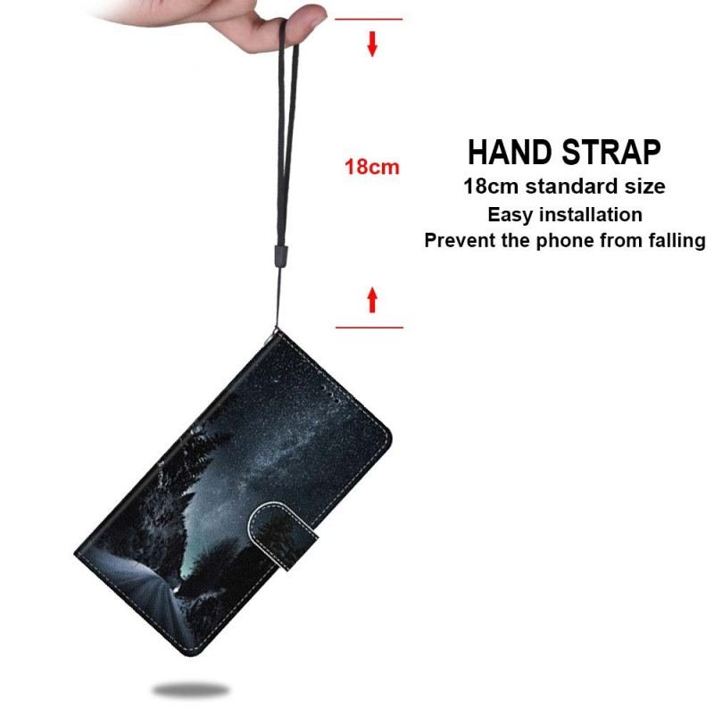 Kožna Futrola Samsung Galaxy M53 5G Lanyard Landscape